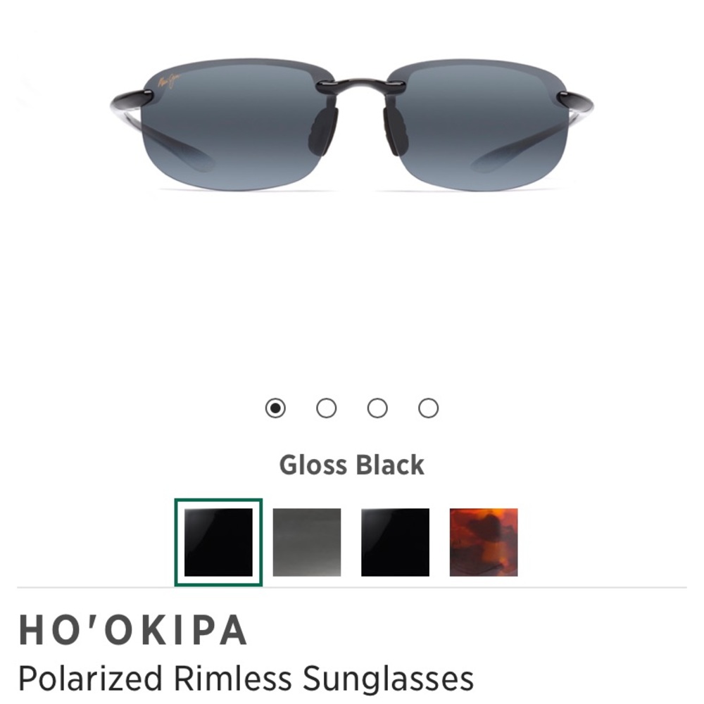 good condition maui jim rimless sunglasses